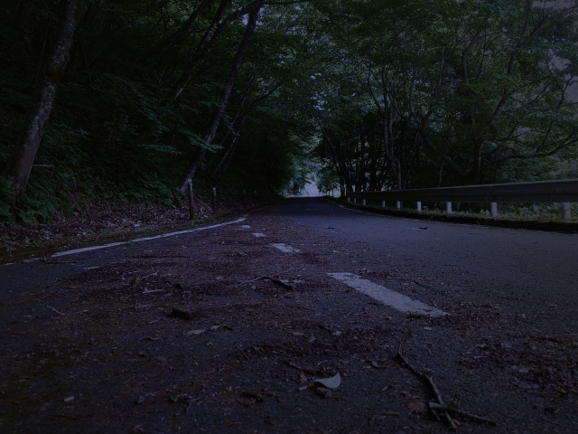 【悲報】バイクで夜に山を走れるヤツ、絶対に頭がおかしい