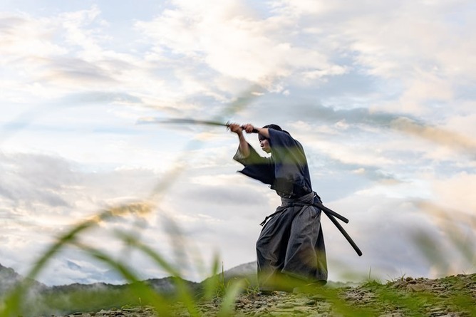 【画像】本物の侍、怖すぎて草
