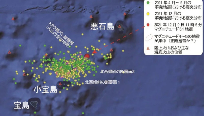 【悲報】トカラ列島近海の群発地震、流石にヤバそう